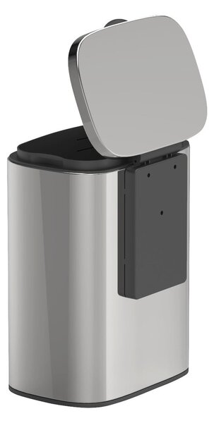 Cestino in acciaio inox argento Sare - Wenko
