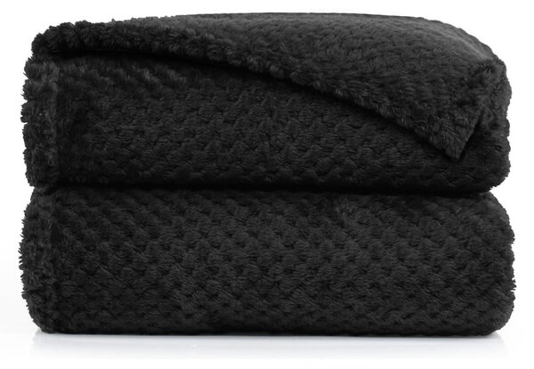 Coperta in microfibra nera, 170 x 210 cm Henry - DecoKing