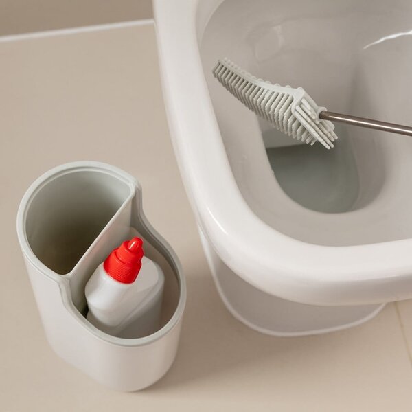 Scopino beige chiaro con contenitore Premium - Addis