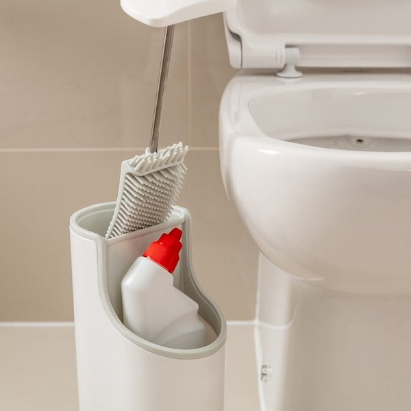 Scopino beige chiaro con contenitore Premium - Addis