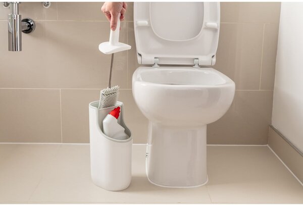 Scopino beige chiaro con contenitore Premium - Addis
