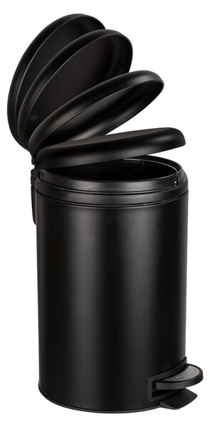 Bidone nero Easy Close, 12 L Leman - Wenko