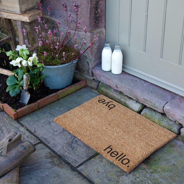 Zerbino in cocco 40x60 cm Hello, Bye - Artsy Doormats