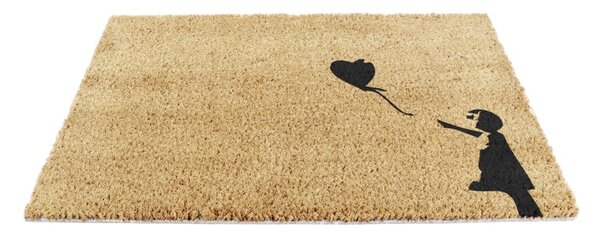 Zerbino in cocco 40x60 cm Girl With a Ballon - Artsy Doormats