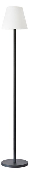 Lampada da terra a piantana Altair 3W Nera e bianca con pannello solare ricaricabile USB telecomando IP65 RGB + Bianco caldo 3000K Novaline