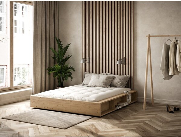 Letto matrimoniale in legno di pino con griglia 160x200 cm Ziggy - Karup Design