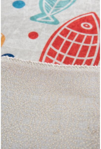 Tappeto da bagno con motivo di pesci colorati Colour Fish, 60 x 40 cm - Foutastic