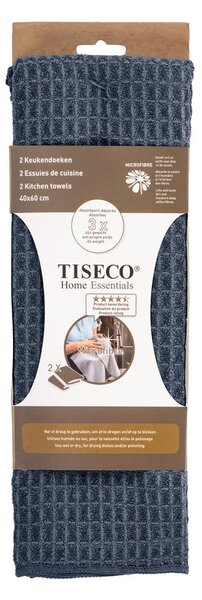 Set di strofinacci in microfibra 2 pz 40x60 cm Waffle – Tiseco Home Studio