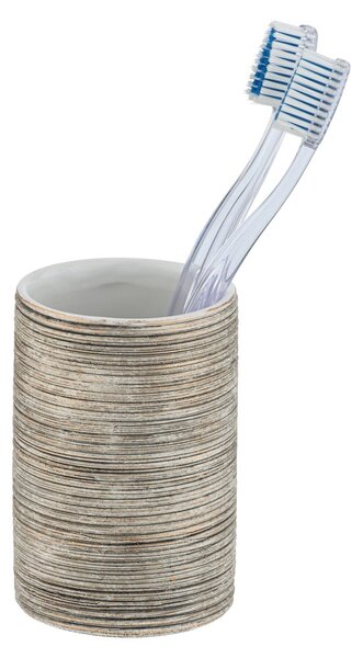Tazza in ceramica marrone per spazzolini da denti Fedio - Wenko