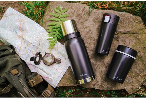 Termos da viaggio nero, 400 ml Fuori - Vialli Design