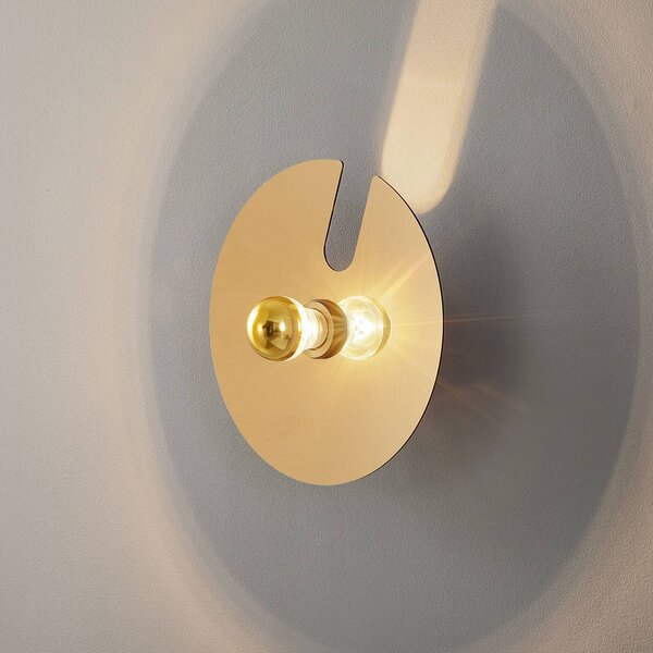Wever & Ducré Lighting WEVER & DUCRÉ Mirro 1.0 a parete 30 cm nero/oro
