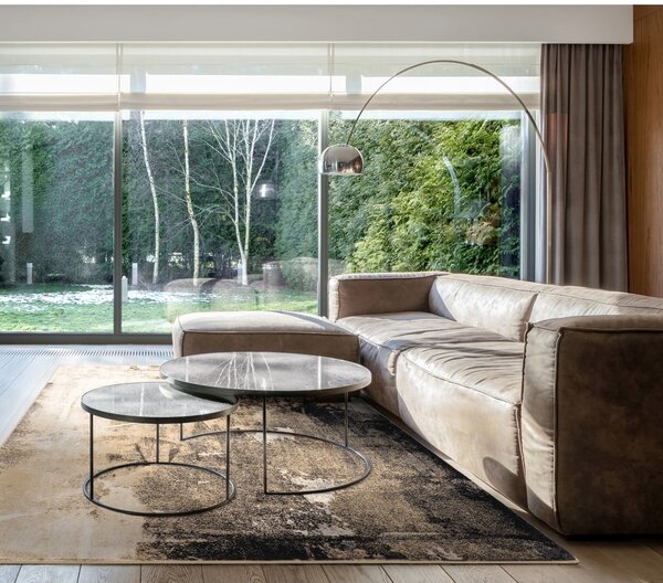 Tappeto in lana beige 160x240 cm Eddy - Agnella