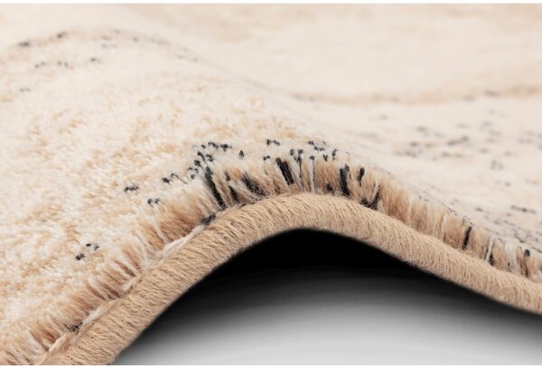 Tappeto in lana beige 160x240 cm Eddy - Agnella