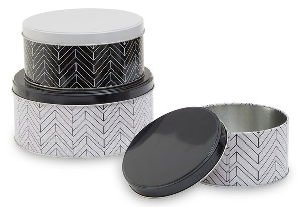 Vasetti in metallo per alimenti in set da 3 Urban - Premier Housewares
