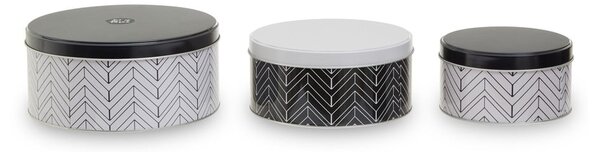 Vasetti in metallo per alimenti in set da 3 Urban - Premier Housewares
