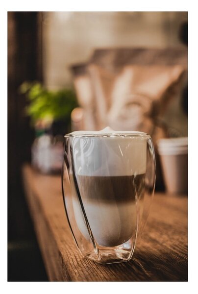 Set di 2 bicchieri da latte a doppia parete, 300 ml - Vialli Design