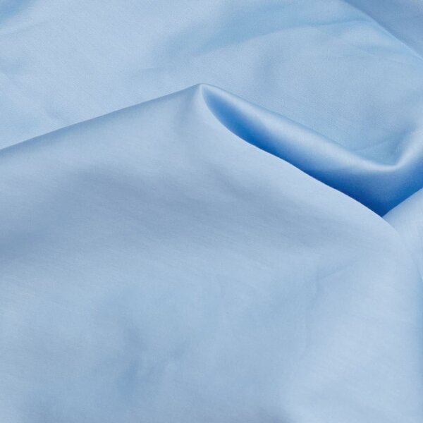 Biancheria da letto singola in cotone sateen azzurro 140x200 cm - Mijolnir