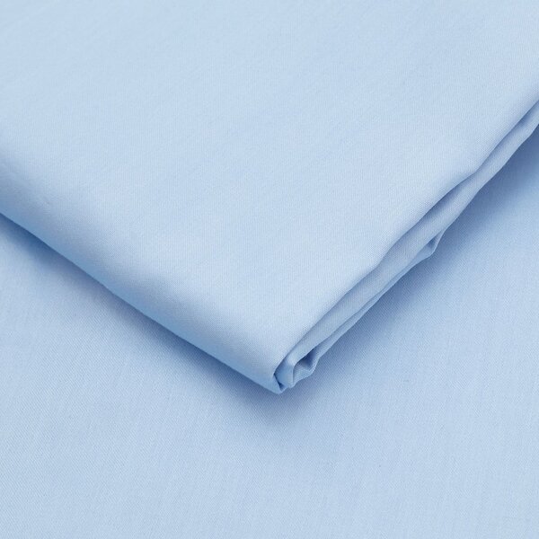 Biancheria da letto singola in cotone sateen azzurro 140x200 cm - Mijolnir