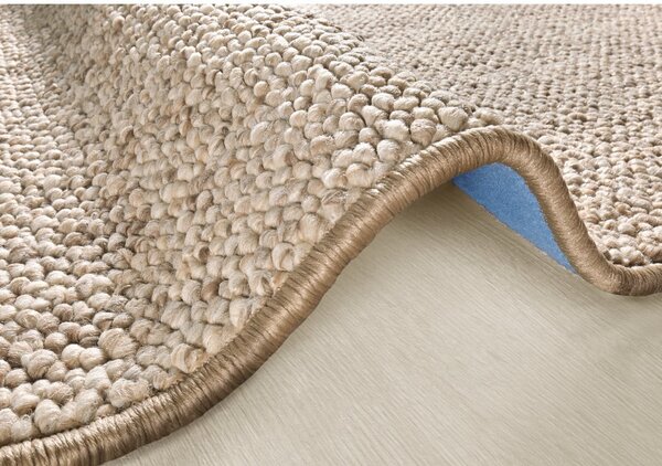 Passatoia beige scuro 80 x 200 cm Wolly - BT Carpet
