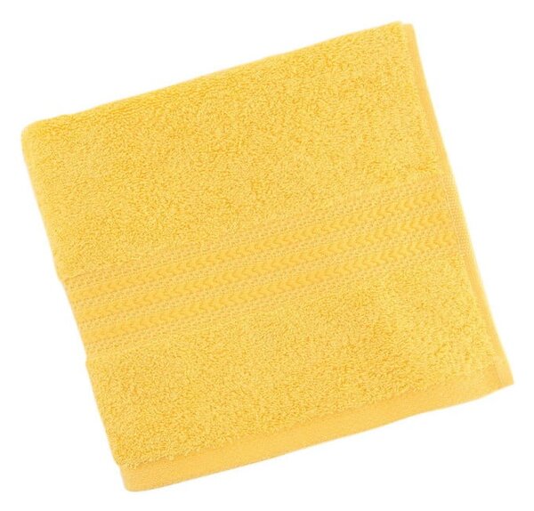 Asciugamano giallo in puro cotone, 50 x 90 cm - Foutastic