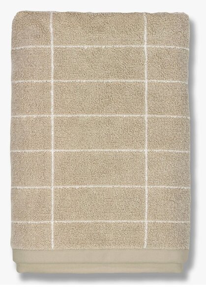 Asciugamano in cotone beige 50x100 cm Tile Stone - Mette Ditmer Denmark