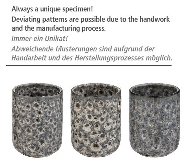 Tazza in ceramica grigia per spazzolini da denti Oviedo - Wenko