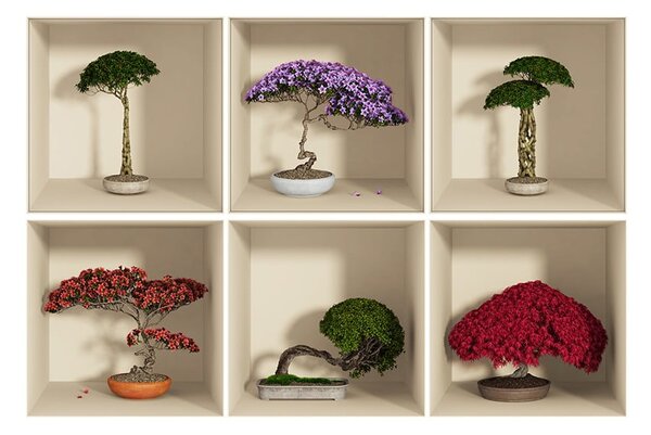 Set di 6 adesivi con effetto 3D Home - Ambiance