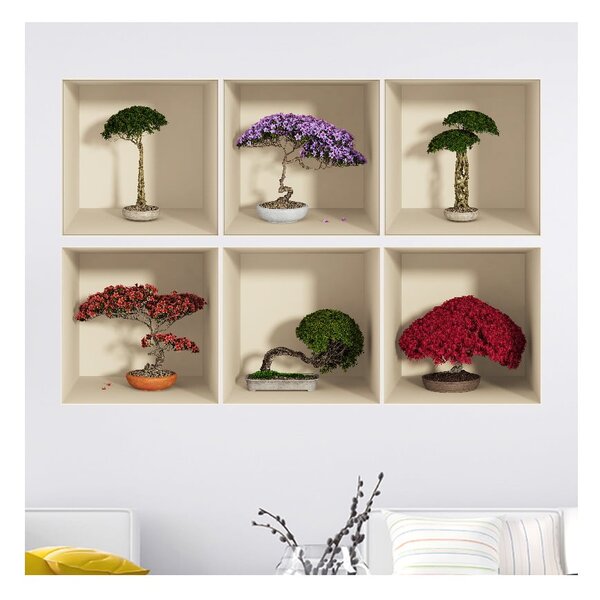Set di 6 adesivi con effetto 3D Home - Ambiance