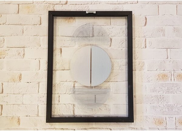 Quadro in vetro in cornice nera Forme II., 32 x 42 cm - Vavien Artwork
