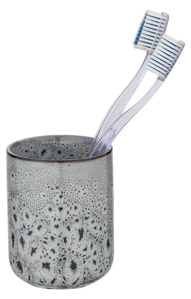 Tazza in ceramica grigia per spazzolini da denti Oviedo - Wenko