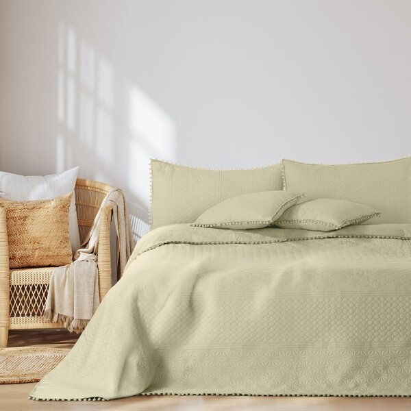 Copriletto beige 200x220 cm Meadore – Restilo
