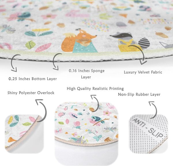 Tappeto per bambini ø 100 cm Comfort - Mila Home
