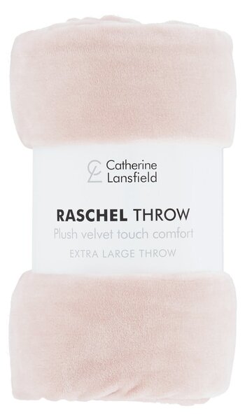 Coperta rosa chiaro in micropile 130x170 cm Raschel Velvet – Catherine Lansfield