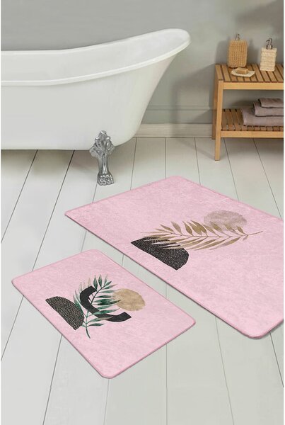 Tappetini da bagno rosa in set da 2 100x60 cm - Minimalist Home World