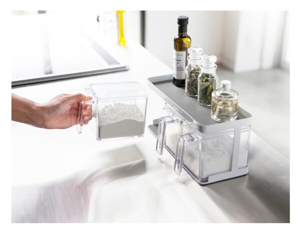 Set di contenitori per alimenti per la farina/per i prodotti alimentari sfusi 3 pz Tower – YAMAZAKI