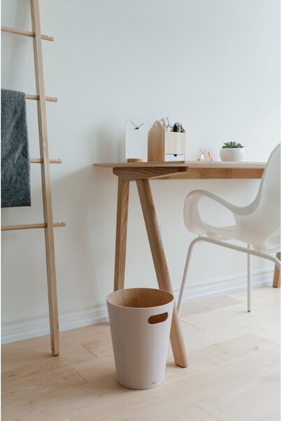 Cestino per la spazzatura di colore naturale da ufficio 7,5 l Woodrow – Umbra