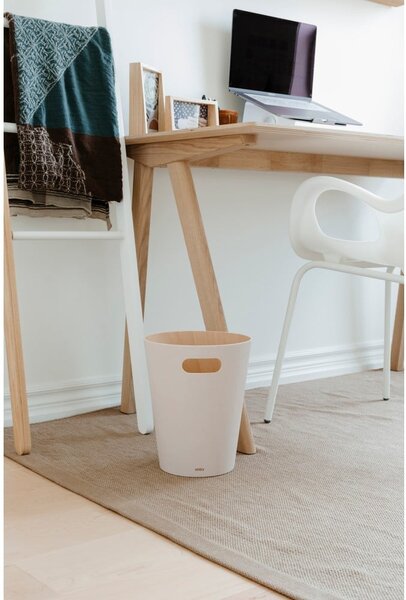 Cestino per la spazzatura beige da ufficio 7,5 l Woodrow – Umbra