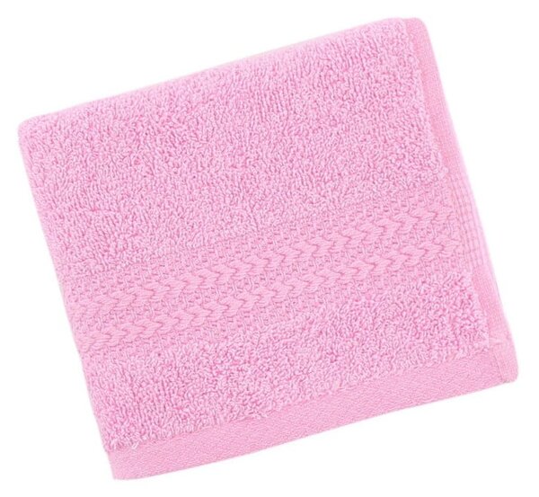 Asciugamano rosa in puro cotone, 30 x 50 cm - Foutastic