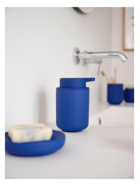 Dispenser di sapone in gres blu 250 ml Ume - Zone