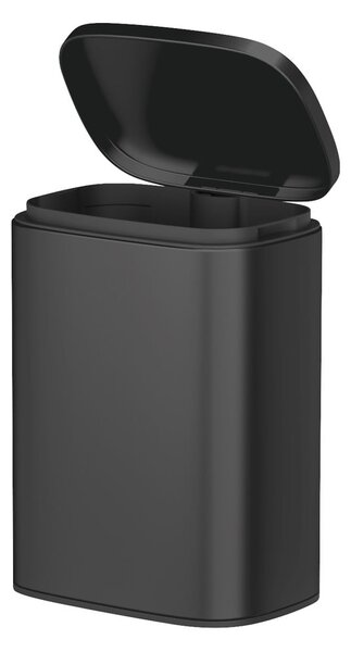 Pattumiera nera in acciaio inox Sare - Wenko