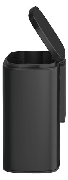 Pattumiera nera in acciaio inox Sare - Wenko