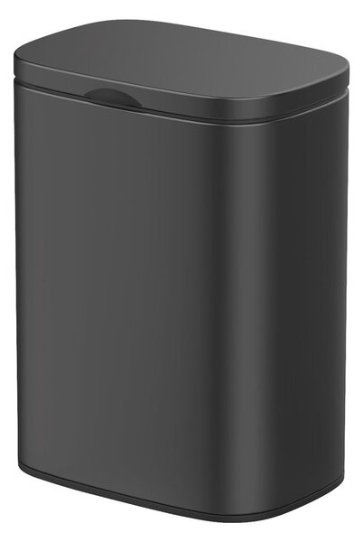 Pattumiera nera in acciaio inox Sare - Wenko