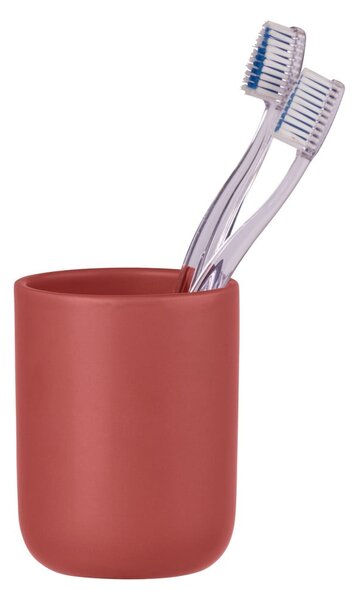 Tazza in ceramica rossa per spazzolini da denti Olinda - Allstar