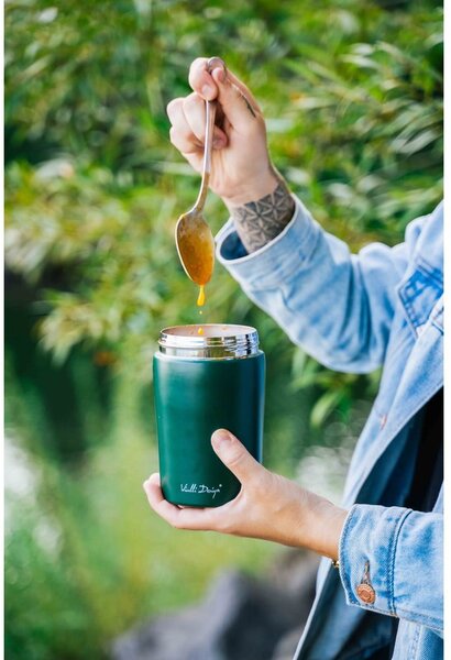 Termos da viaggio verde per il pranzo Fuori, 500 ml - Vialli Design