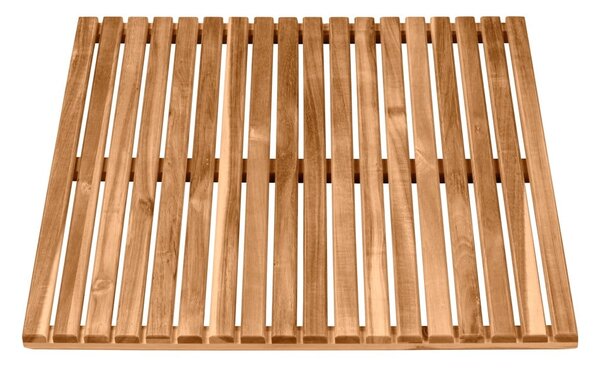 Tappeto da bagno in legno di acacia, 55 x 55 cm - Wenko