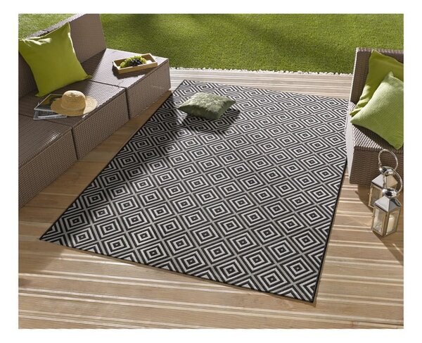 Tappeto da esterno bianco e nero , 140 x 200 cm Karo - NORTHRUGS