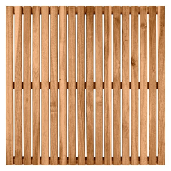 Tappeto da bagno in legno di acacia, 55 x 55 cm - Wenko