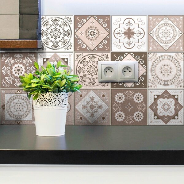 Set di 15 adesivi murali decorativi , 20 x 20 cm Ezeiza - Ambiance