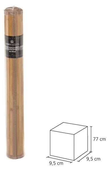 Tappeto in bambù marrone scuro 75x175 cm - Casa Selección