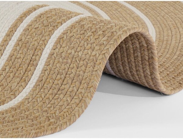 Tappeto rotondo per esterni in colore naturale ø 200 cm - NORTHRUGS